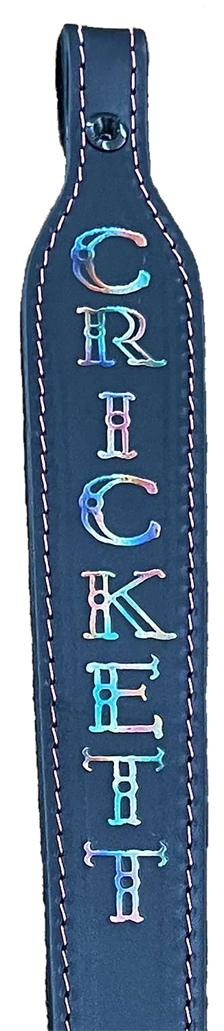 Crickett KSA802 Rifle Sling Black w/ Pink Stitching Leather 23" OAL Rifle