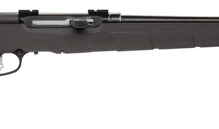 Savage Arms 47400 A Series Magnum Full Size 22 WMR 10+1 22" Matte Black Sporter Barrel, Satin Drilled & Tapped Carbon Steel Receiver, Matte Black Fixed Synthetic Stock, Right Hand