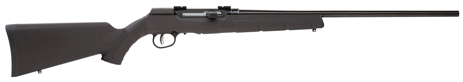 Savage Arms 47400 A Series Magnum Full Size 22 WMR 10+1 22" Matte Black Sporter Barrel, Satin Drilled & Tapped Carbon Steel Receiver, Matte Black Fixed Synthetic Stock, Right Hand
