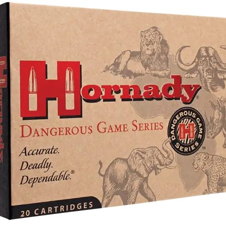 Hornady 82322 Dangerous Game  375H&HMag 300gr Dangerous Game Solid 20 Per Box/6 Case