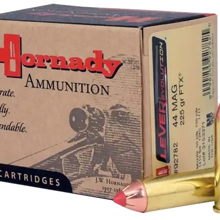 Hornady 92782 LEVERevolution  44RemMag 225gr Hornady Flex Tip eXpanding 20 Per Box/10 Case