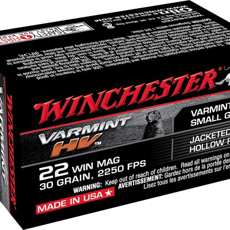 Winchester Ammo S22M2 Varmint HV  22WMR 30gr Jacketed Hollow Point 50 Per Box/40 Case