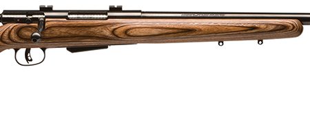 Savage Arms 18526 25 Lightweight Varminter 223 Rem 4+1 Cap 24" Matte Black Rec/Barrel Natural Brown Laminate Right Hand (Full Size) with Detachable Box Magazine