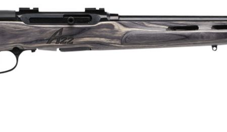 Savage Arms 47221 A Series Target Full Size 22 WMR 10+1 22" High Luster Heavy Target Barrel, High Luster Drilled & Tapped Carbon Steel Receiver, Gray Thumbhole Laminate Stock, Right Hand