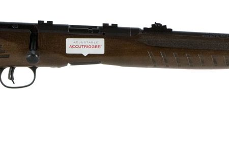 Savage Arms 70210 B Series G Full Size 22 LR 10+1 21" Matte Black Sporter Barrel, Matte Black Drilled & Tapped Carbon Steel Receiver, Satin Walnut Fixed Stock, Right Hand