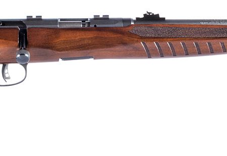 Savage Arms 70510 B22 G Full Size 22 WMR 10+1 21" Matte Black Sporter Barrel, Matte Black Drilled & Tapped Carbon Steel Receiver, Satin Hardwood Fixed Sporter Stock, Right Hand