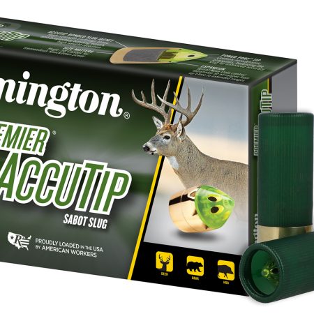 Remington Ammunition 20727 Premier AccuTip  12 Gauge 2.75" Sabot Slug Shot 5 Per Box/ 20 Cs