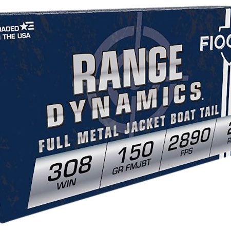 Fiocchi 308A Range Dynamics  308Win 150gr Full Metal Jacket Boat Tail 20 Per Box/10 Case
