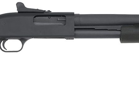 Mossberg 51668 590A1 Tactical 12 Gauge 3" 8+1 20" Parkerized Heavy-Walled Barrel Black Rec with Ghost Ring Rear Sight Black Fixed with Storage Compartment Stock Right Hand (LE)