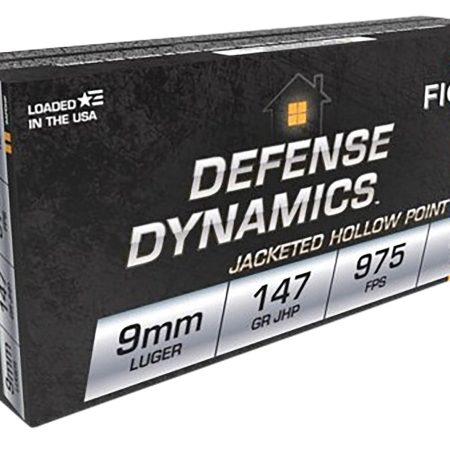 Fiocchi 9APDHP Defense Dynamics  9mmLuger 147gr Jacketed Hollow Point 50 Per Box/20 Case