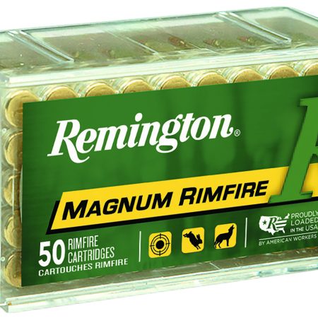 Remington Ammunition 21170 Magnum Rimfire  22WMR 40gr Jacketed Hollow Point 50 Per Box/40 Case