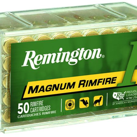 Remington Ammunition 21172 Magnum Rimfire  22WMR 40gr Pointed Soft Point 50 Per Box/40 Case