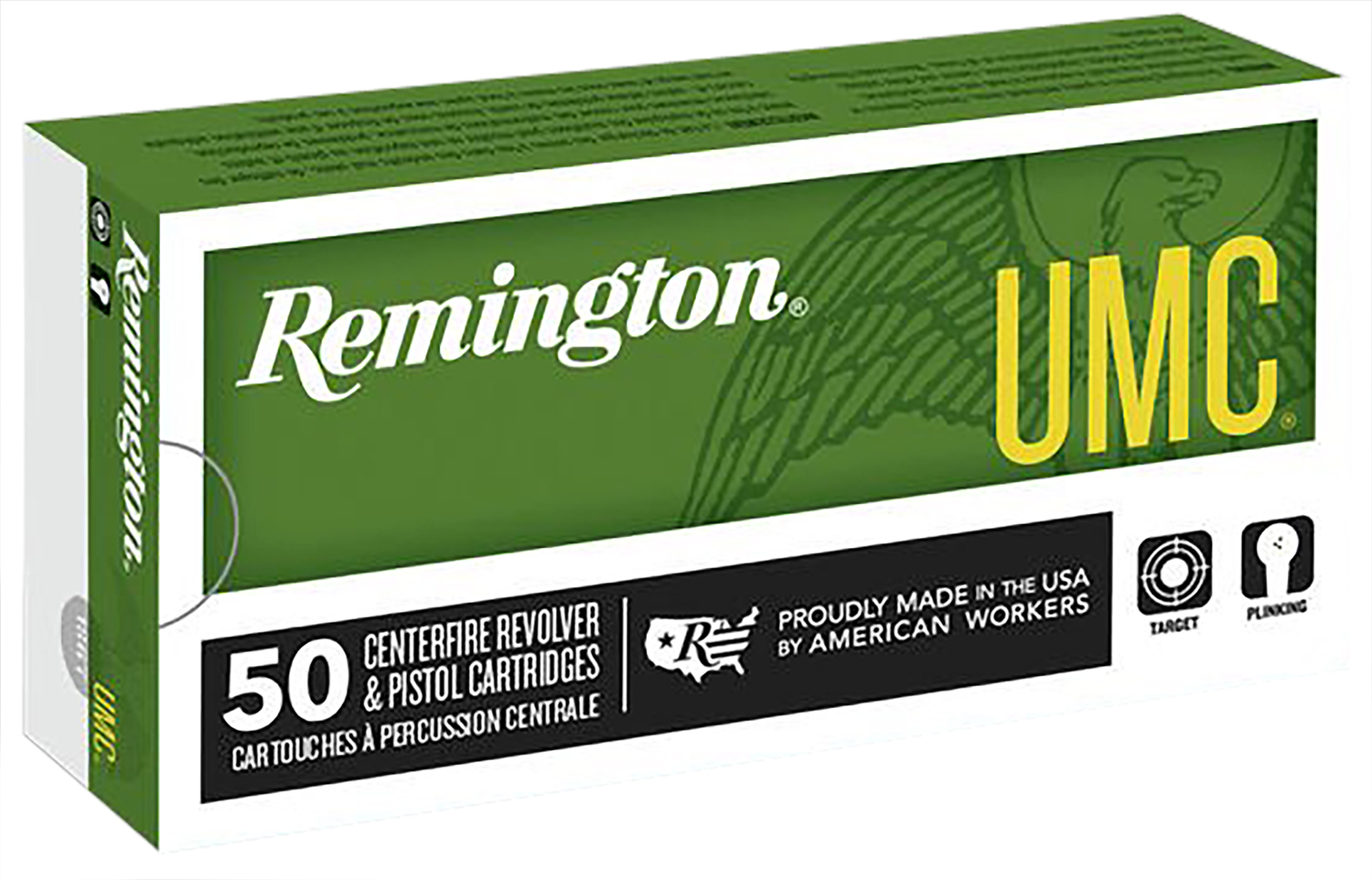 Remington Ammunition 23746 UMC 40S&W 165gr Full Metal Jacket 50 Per Box/10 Case