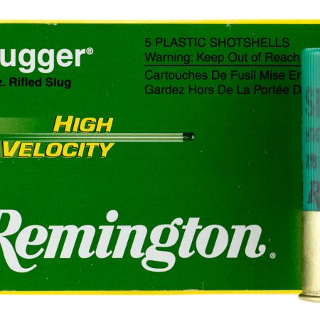 Remington Ammunition 28604 Slugger High Velocity 12 Gauge 3" 7/8 oz Rifled Slug Shot 5 Per Box/ 50 Cs