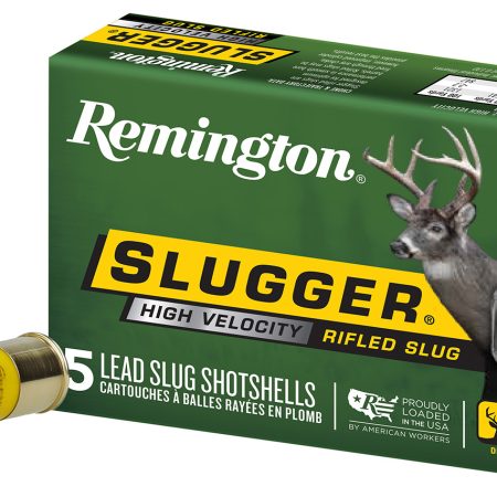 Remington Ammunition 28608 Slugger High Velocity 20 Gauge 2.75" 1/2 oz Rifled Slug Shot 5 Per Box/ 50 Cs