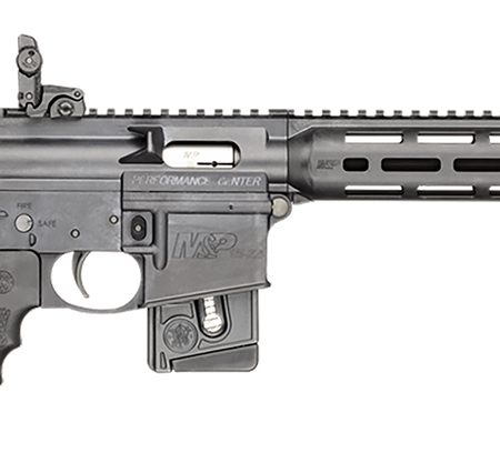 Smith & Wesson 11507 M&P15-22 Performance Center Sport *MA,MD,NJ Compliant 22 LR Caliber with 10+1 Capacity, 18" Barrel, Matte Black Metal Finish & Fixed Vltor Black Synthetic Stock Right Hand