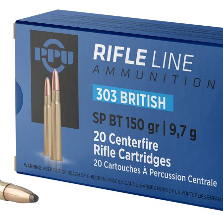PPU PP303S1 Standard Rifle  303British 150gr Soft Point Boat Tail 20 Per Box/10 Case
