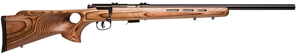 Savage Arms 96250 93R17 BTV 17 HMR Caliber with 5+1 Capacity, 21" Barrel, Matte Blued Metal Finish & Fixed Thumbhole Natural Brown Stock Right Hand (Full Size)