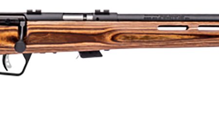 Savage Arms 28750 Mark II BTV Full Size 22 LR 5+1 21" Matte Black Heavy Button Rifled Barrel, Matte Black Drilled & Tapped Carbon Steel Receiver, Satin Brown Thumbhole Laminate Stock, Right Hand