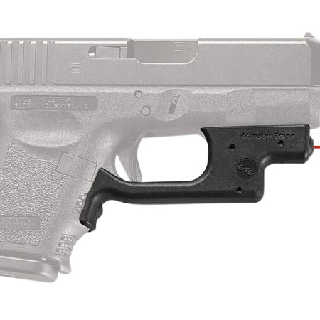 Crimson Trace 0123401 Laserguard  Compatible w/Glock Compact & Sumcompact, Red Laser Black Polymer