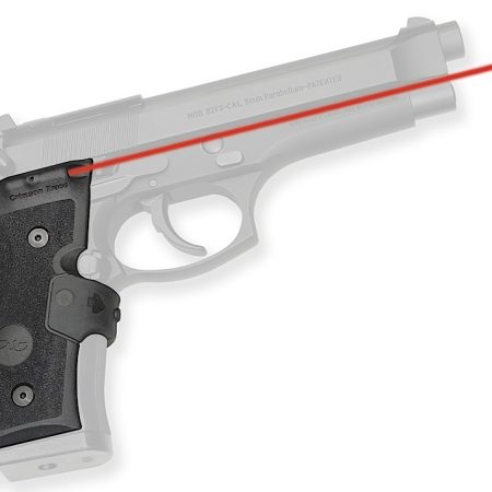 Crimson Trace 0119201 Lasergrips  Mil-Spec Fits Beretta 92/96/M9, Red Laser Black Polymer