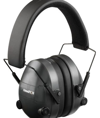 Champion Targets 40974 Electronic Muffs  25 dB Over the Head Black