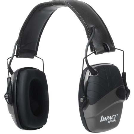 Howard Leight R02524 Impact Sport Electronic Muff 22 dB Over the Head Gray/Black Adult 1 Pair