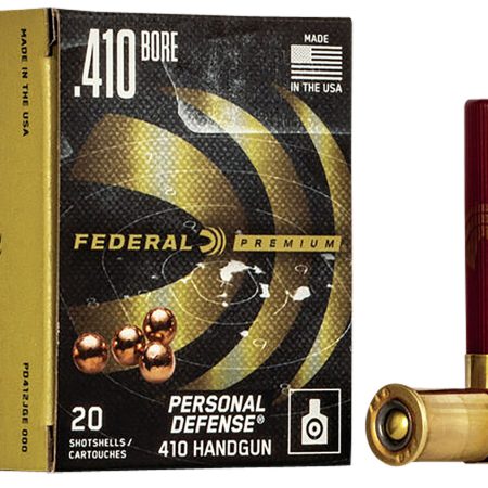 Federal PD412JGE000 Premium Personal Defense 410Gauge 2.50" 7/16oz 000BuckShot 20 Per Box/10 Case