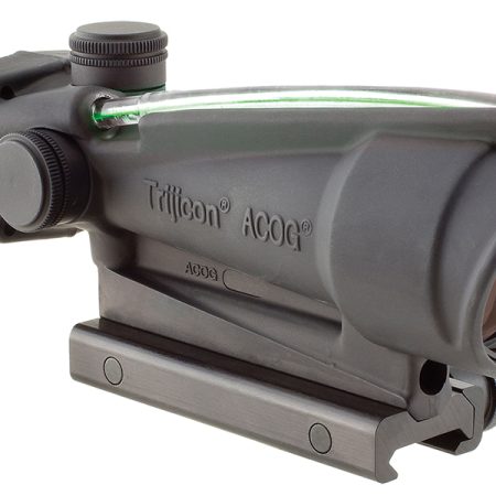 Trijicon 100163 ACOG  Black Hardcoat Anodized 3.5x 35mm Illuminated Green Crosshair .223/5.56 BDC Reticle