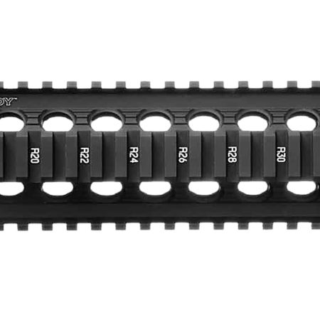 Troy Ind SRAIMRFD9BT00 Drop In Accessory Rail AR-15 Black Hardcoat Anodized Aluminum