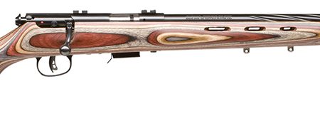 Savage Arms 92745 93 BRJ Full Size 22 WMR 5+1 21" Matte Black Heavy Spiral Fluted Barrel, Matte Black Carbon Steel Drilled & Tapped Receiver, Royal Jacaranda Monte Carlo Laminate Stock, Right Hand