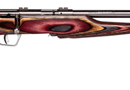 Savage Arms 25740 Mark II BSEV Full Size 22 LR 5+1 21" Satin Spiral Fluted Barrel, Satin Drilled & Tapped Stainless Steel Receiver, Royal Jacaranda Thumbhole Laminate Stock, Right Hand