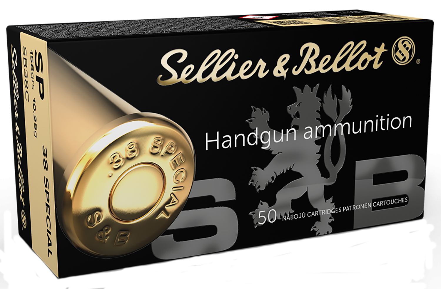 Sellier & Bellot SB38C Handgun 38Special 158gr Soft Point 50 Per Box/20 Case