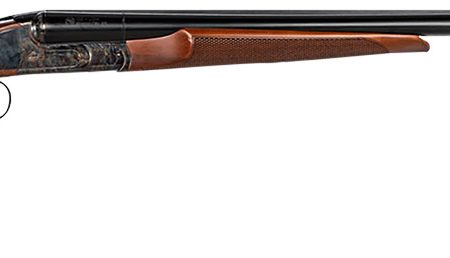 CZ-USA 06401 Sharp-Tail  12 Gauge 3" 2rd 28" Black Hard Chrome Side by Side Barrel, Color Case Hardened Metal Finish, Turkish Walnut Stock Includes 5 Chokes