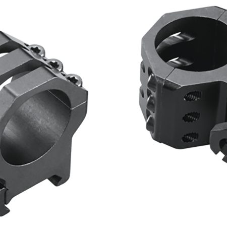 Weaver Mounts 48350 Six-Hole Skeleton Rings  Matte Black 1" High