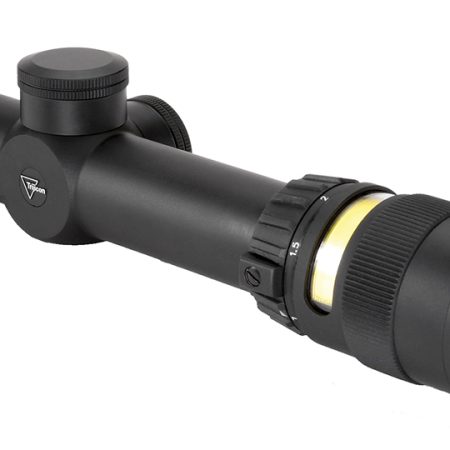 Trijicon 200052 AccuPoint  Black Hardcoat Anodized 1-4x 24mm 30mm Tube Illuminated Amber Triangle Post Reticle