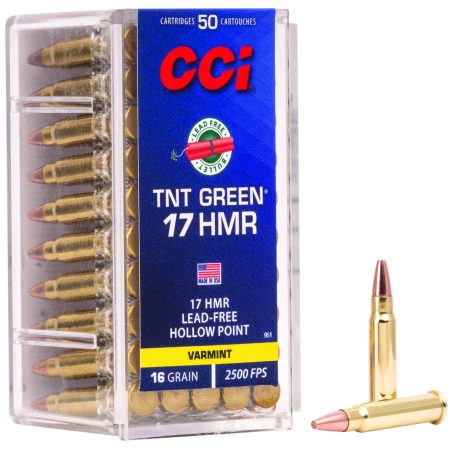 CCI 951 TNT Green  17HMR 16gr Speer TNT Green Hollow Point 50 Per Box/40 Case