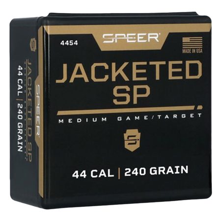 Speer 4454 Handgun  44Cal 240gr Jacketed Soft Point 100 Per Box/5 Case