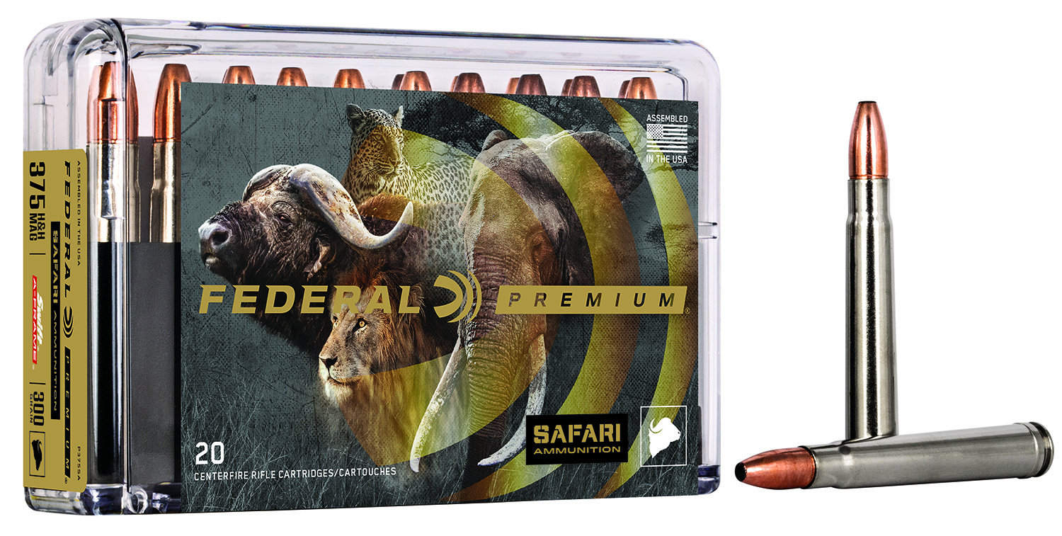 Federal P375SA Premium Safari Cape-Shok 375H&HMag 300gr Swift A Frame 20 Per Box/10 Case