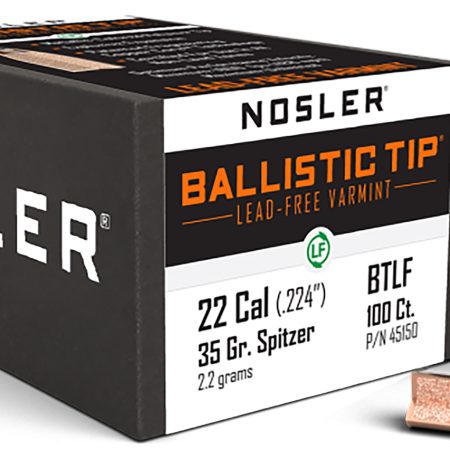 Nosler 45150 Ballistic Tip  22Cal 35gr Ballistic Tip Lead Free 100/Box