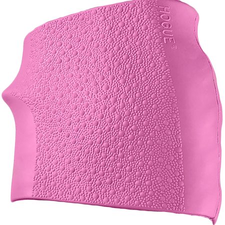 Hogue 18007 HandAll Jr. Grip Sleeve Small Size made of Rubber with Textured Pink Finish & Finger Groove for Most 22, 25 & 38 Pistols