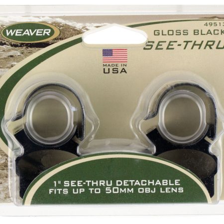Weaver Mounts 49513 See-Thru Detachable  Black Gloss 1"