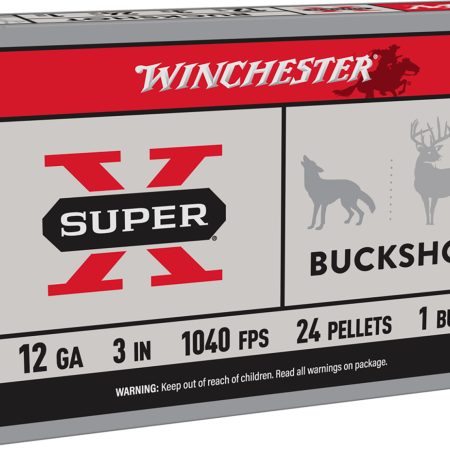 Winchester Ammo XB1231 Super X  12Gauge 3" 1Buck Shot 5 Per Box/50 Case