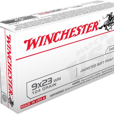 Winchester Ammo Q4304 USA  9x23Win 124gr Jacketed Soft Point 50 Per Box/10 Case