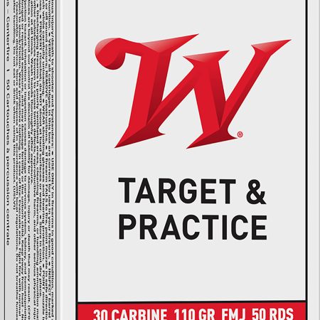 Winchester Ammo Q3132 USA  30Carbine 110gr Full Metal Jacket 50 Per Box/10 Case