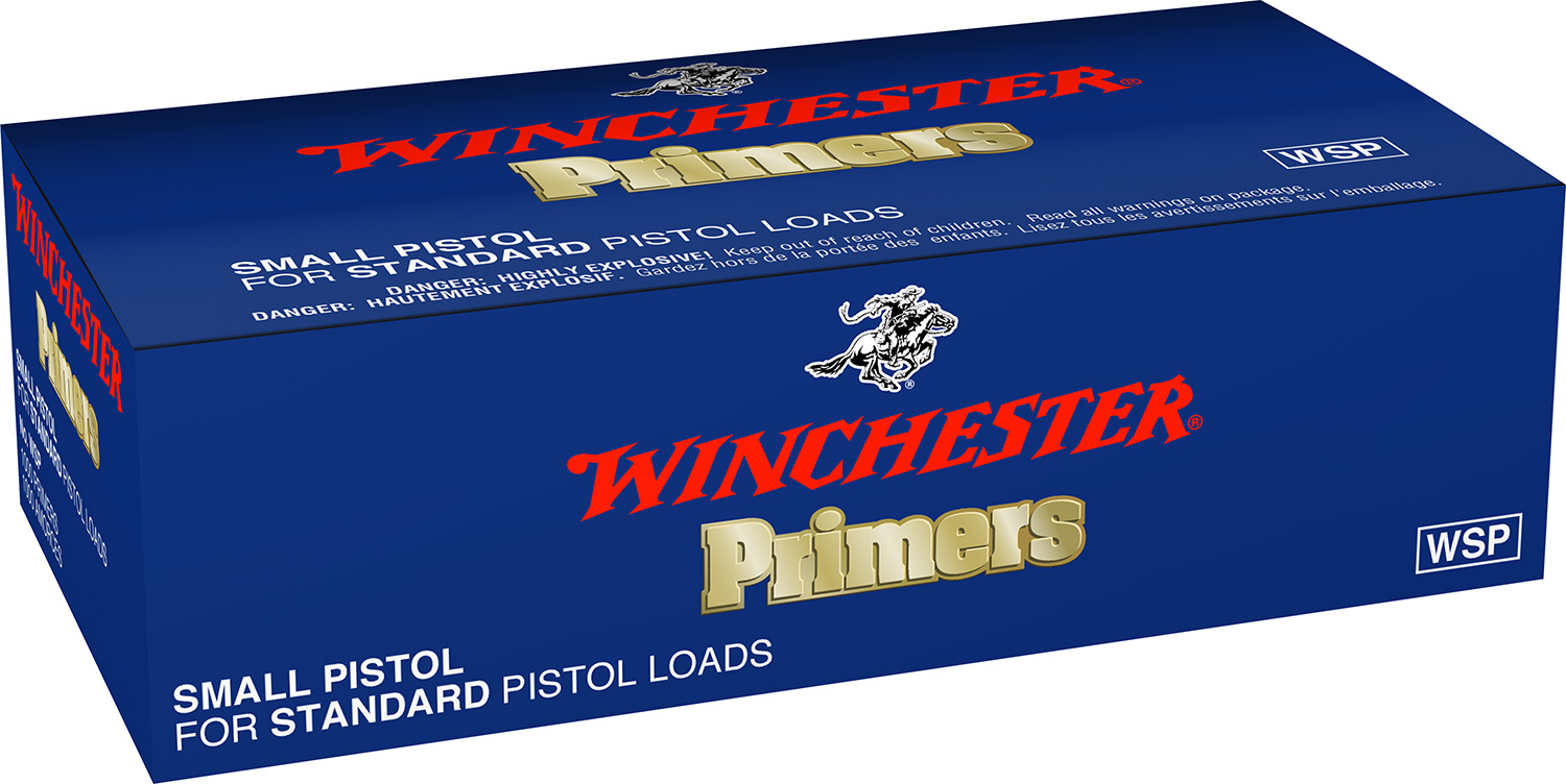 Winchester Ammo WSP Primers #1-1/2 - 108 Small Regular Handgun 1000 Per Box/5 Case