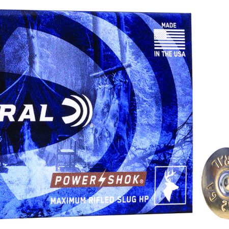Federal F127RS Power-Shok Shotshell 12Gauge 2.75" 1oz RifledSlug Shot 5 Per Box/50 Case