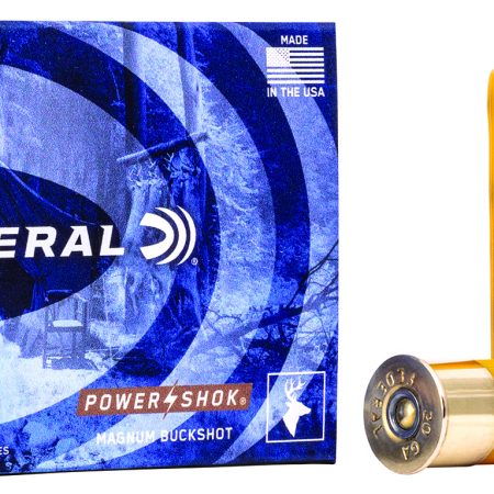Federal F2072B Power-Shok Magnum 20Gauge 3" 18Pellets 1 1/4oz 2BuckShot 5 Per Box/50 Case