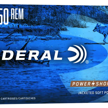 Federal 22250A Power-Shok  22-250Rem 55gr Jacketed Soft Point 20 Per Box/10 Case