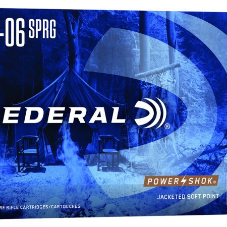 Federal 3006B Power-Shok  30-06Springfield 180gr Jacketed Soft Point 20 Per Box/10 Case